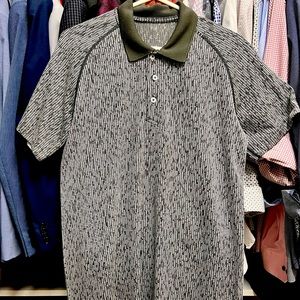 Lululemon metal vent tech polo shirt.